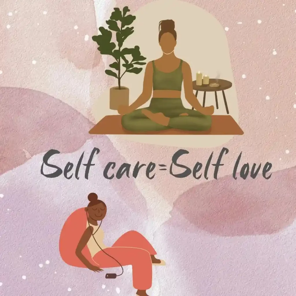 woman practicing self care to build self love through small daily habits
