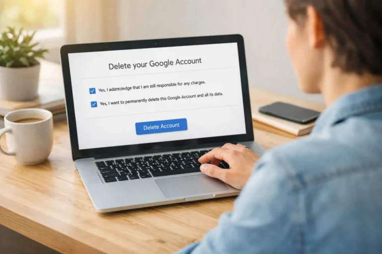 how to delete google account permanently step by step